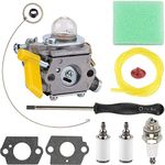 ZAMDOE 308054077 Carburetor Kit for Ryobi Homelite 308054043 308054015 308054028 308054034 309368003 985624001 25cc 26cc 30cc BC30 CS30 SS30 TP30 TP26 EX26 CS26 SS26 String Trimmer Blower Brushcutter