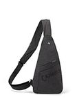 Cajmols Sling Bag Chest Shoulder Backpack Fanny Pack Crossbody Bags for Men/Women Travel Hiking Daypack (N-Dark Grey)