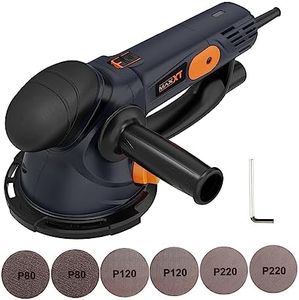 MAXXT Electric 5mm Random Orbital Sander 500W 4.5A Multi-function Variable Speed Electric Corded Orbital Sanders Machine with 10 Sanding Paper for Woodworking (R7304-120)