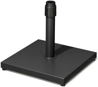 JOINHOM 45lbs Patio Umbrella Base - Heavy Duty Outdoor Patio Market Umbrella Stand for Deck, Poolside, Balcony, Wind-Resistant Design,Black