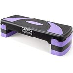 Core Balance Exercise Step Aerobic Stepper Non Slip 3 Level Height Adjustable (Purple)