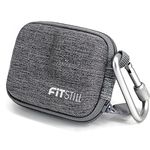 FitStill Grey Weaving Mini Carrying Case for Go Pro Hero 12/11/10/9/8/7/(2018)/6/5 Black,Hard Shell Travel Storage Case for DJI Osmo Action,AKASO,Campark,YI Action Camera and More