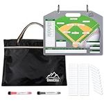 OmniElite Magnetic Baseball Lineup Board for Dugout | Softball & Baseball Clipboard for Coaches | Dugout Organizer Includes 40 Magnets & Water-Resistant Carrying Bag for Storage and Transport