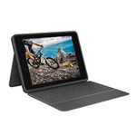 Logitech Rugged Folio - iPad (7th, 8th and 9th generation) Protective Keyboard Case with Smart Connector and Durable Spill-Proof Keyboard