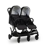Cosatto Yo Double Baby Pushchair for Newborn & Toddler | Toddler - Birth - 25kg | Lightweight Compact Fold Twin Stroller, UPF 100+ Sun Protection, Raincover Included, Storage Basket (Foxed)