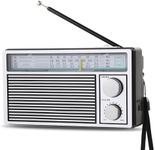 Radios Portable AM FM Retro Radio, Transistor Radios with Loud Speakers, Battery Powered or DC Power, Suitable for Indoor, Outdoor and Emergency Use, Small Transistor Radio AM FM Gifts