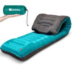 AKSOUL Camping Sleeping Pad Mattress: Ultra Thick Self Inflatable Sleep Mat - Extra Wide Lightweight Thickness Large Air Mats - Matelas de Couchage Autogonflant - Compact Pads for Camping Hiking