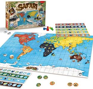 JUEGACONMIGO Safari, el Juego de los Animales. Juego de Mesa de Estrategia y Aprendizaje de Animales del Mundo.