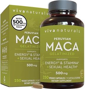 Peruvian Maca Root Supplement for Women & Men, 500mg - Traditionally Used to Support Sexual Well-Being, Stamina & Endurance - 250 Yellow Maca Root Powder Capsules