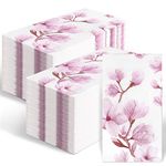 200 Pcs Floral Guest Napkins Bathroom Decorative Paper Napkins Disposable Guest Hand Towels for Dinner Wedding Holiday Anniversary Birthday Tea Bridal Baby Shower Party(Pink Style)