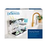 Dr. Brown’s™ Drying Tower, Stand-Up Drying Rack, Countertop Baby Bottle Drying with Organized Storage for Baby Essentials, Space Saving Vertical Rack