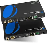 OREI 4K UHD HDMI Extender Balun - Up to 330 Ft - with ARC, PoC, KVM, Bi-Directional IR, RS-232 & CEC - HDBaseT UltraHD 4K @ 60Hz 4:4:4 - Audio Out