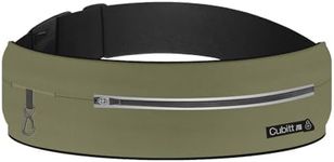 CUBITT Running Belt, Lightweigth water resistance waist pack. No bounce - Adjustable. For Men & Women. Super comfort & secure. Fit any cellphone