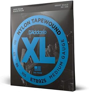 D'Addario ETB92S Tapewound Bass Guitar Strings, Medium, 50-105, Short Scale