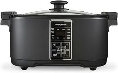 Morphy Richards Multifunction 10-in-1 Food Multicooker, 6.5L, Fry, Roast, Steam, Sear, Saute, Rice, Slow Cooker, LED Control Panel, Aluminium Non Stick Pot, Dishwasher Safe, 1350W, Matte Black, 560007