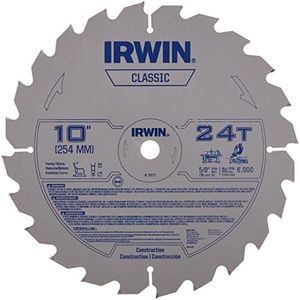 IRWIN 10-Inch Miter Saw Blade, Classic Series, Carbide Table (15070)