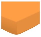 SheetWorld Fitted Bassinet Sheet - Orange Sherbert Jersey Kn