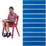 10 PCS Chair Bands for Kids with Fidgety Feet Thick Natural Latex Stretch Chair Fidget Bands Stretch Foot Bands ADHD ADD SPD Autism Sensory Needs Chair Bands for Kids (Blue)