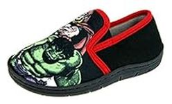 Marvel Avengers Boys Character Slippers Comic Illustration Black/Red 10 UK Child