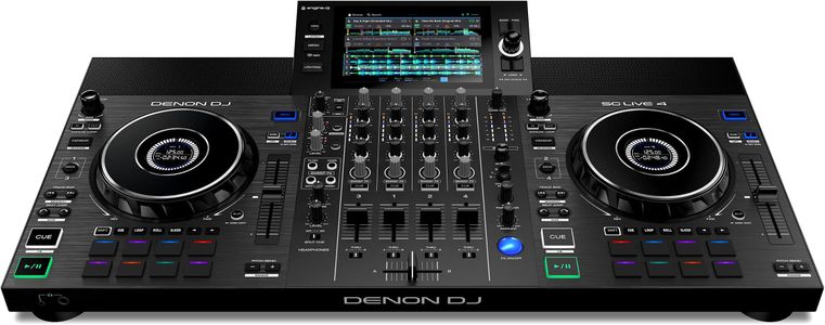 Denon DJ SC LIVE 4 Controller – 4-Deck Standalone, Black