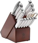 HENCKELS Statement Knife Block Set, 15pc, White