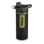 GRAYL Geopress 24 oz. Water Purifier Bottle Ideal for Global Travel, Backpacking, Camping, Hiking & Survival (Camo Black)