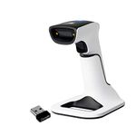 ScanAvenger Wireless Portable 1D&2D with Stand Bluetooth Barcode Scanner: Hand Scanners 3-in-1 Vibration, Cordless, Rechargeable Scan Gun for Inventory - USB Bar Code/QR Reader (1D&2D With Next Gen Stand)