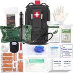 Ifak Trauma Kit, Ifak Med Trauma Kit, Molle Tactical Emergency First Aid Kit Refill Supplies Insert for Duty Belt