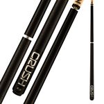 Viking Crush 3 Piece 58” Break and Jump Pool Cue Stick, Midnight Black, 19 oz, Made in The USA, Billiard Cue Stick, Bar or House Use for Men and Women