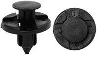 Spedy Hole Rivet Fastener Mud Flaps Bumper Fastener Fender Clips for Car- Black (6mm, 10)