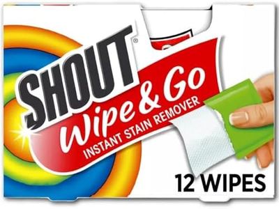 Shout Wipes, Portable Stain Treater Towelettes - 12 ea