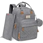 RUVALINO Diaper Bag Backpack, Neutr