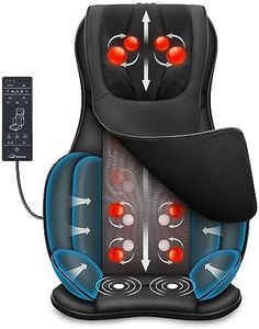 Snailax Shiatsu Massage Chair - Neck Back Massager with Heat & Compress, Full Back Massage Seat Cushion Portable Chair Massagers for Back and Neck,Shoulder,Gifts for Dad/Mom