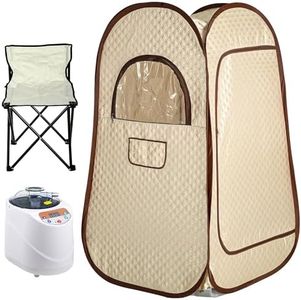 YITAHOME Portable Sauna Box Sauna Room Personal Folding Home Sauna Indoor Stamer Generator 3L 1000W with Chair Remote Control