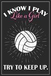 Girl's Volleyball Gift - Volleyball Journal: A blank lined volleyball notebook that makes a fun volleyball gift for teen girls, women's volleyball ... volleyball gifts, volleyball gifts for girls