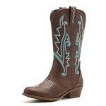Kids Western Boots Embroidered Cowg