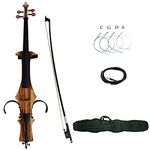 Aliyes Handmade Professional Solid Wood Electric Cello 4/4 Full Size Silent Electric Cello-Wood Grain