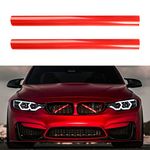 Grille Insert Stripes Replace for BMW F20 F30 2012-2018, 320i 328i 330i 335i Accessories (Red, 3 Series)