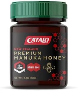 CATALO New Zealand Manuka Honey UMF 15+ MGO 514+ | Premium Quality, Raw & Pure Antibacterial Honey | Boosts Immunity & Wound Healing, 250g