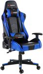 GTFORCE PRO FX RECLINING SPORTS RACING GAMING OFFICE DESK PC CAR FAUX LEATHER CHAIR (Blue)