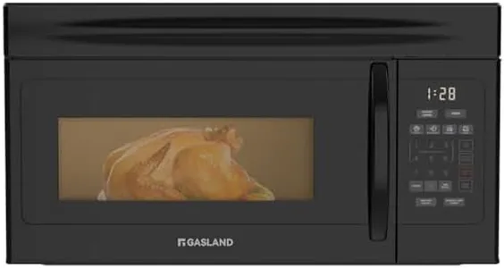 GASLAND 30 Inch Over the Range Microwave Oven, 1.7 Cu.ft Over Stove Microwave, 1000W with 10 Power Levels, Sensor Cooking, One Touch Cooking, 300 CFM, LED Lights, Black Microwave for Kitchen