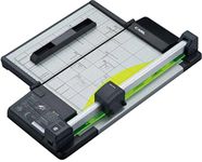 Carl Manufacturing USA Slim 17" Carl Paper Trimmer, 12" Length, 45 Sheet Cutting capacaity, Heavy Duty, DC-F5300 (CUI25100), Silver/Black