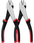 IGAN 7-inch Wire Cutters, Spring-Loaded Side Cutters Dikes, Ultra Tough and Durable Diagonal Cutting Pliers in CRV Steel, Heavy Duty Cutting Pliers for Electrical, Artificial Flowers, Chicken Wire