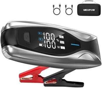 NEXPOW X7 3000A Jump Starter, Car Battery Jump Starter with PD 60W Dual-Way Faster Charging for 12L Gas/10L Diesel Engines, 12V Portable Jump Start Battery Pack, 3.2″ HD Display, IP63 Waterproof