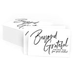 50 Large Beyond Grateful Thank You For Your Order Card Inserts, Customer Appreciation Notes, Purchase Order, Retail, Online, Homemade Goods (4" x 6" Size)