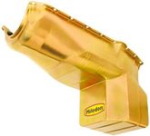 Milodon 31080 Steel, Gold Zinc Plated Street and Strip Oil Pan for Chevy S-10