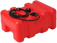 12 Gallon Boat Fuel Tank,Outboard Fuel Tank with Built-In Filter,I-Shaped Handle,Oil Level Indicator,Easy To Carry