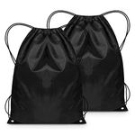 AURUZA 2PCS Drawstring Bags,PE Bags Drawstring Gym Bag,Unisex String Swimming Bag Trainer Bag Personalised Drawstring Bag Backpack, Suitable for Sports,School,Gym,Travel,and Various Activities