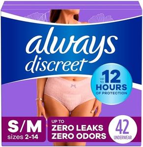 Always Discreet Incontinence Underwear for Women Maximum Absorbency, S/M, 42 Count