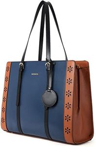 BOSTANTEN Laptop Bag for Women 15.6 inch Computer Leather Briefcase Vintage Work Tote Handbag